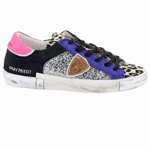 Philippe Model- NWOT Leopard and Sparkle “Pop Pattern” Sneaker Shoes